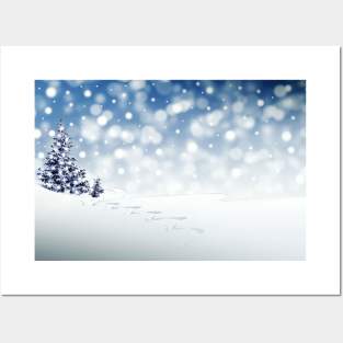 Classic winter landscape Posters and Art